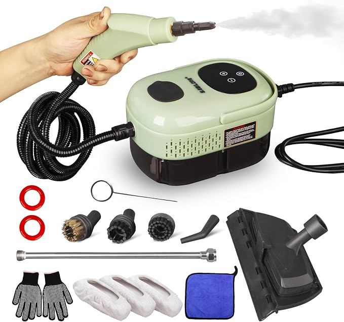 Handheld Steam Cleaner Multipurpose Portable Steamer Upholstery Cleaner Machine by Unknown