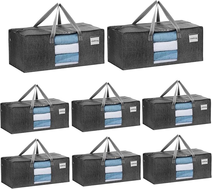 VENO 8 Pack Moving Bags Extra Large Storage Bags by Veno