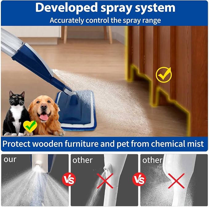 Mops for Floor Cleaning Wet Spray Mop - Image 2