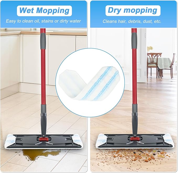 6 Pack Microfiber Replacement Mop Pads - Image 7