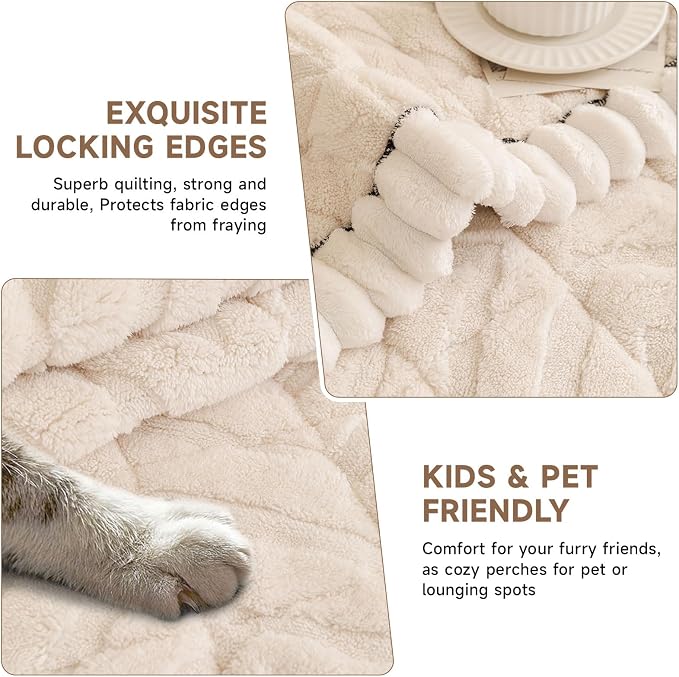 OTOB Couch Cover for Dogs Washable Pet Friendly, Non Slip Plush Funny Fuzzy - Image 4