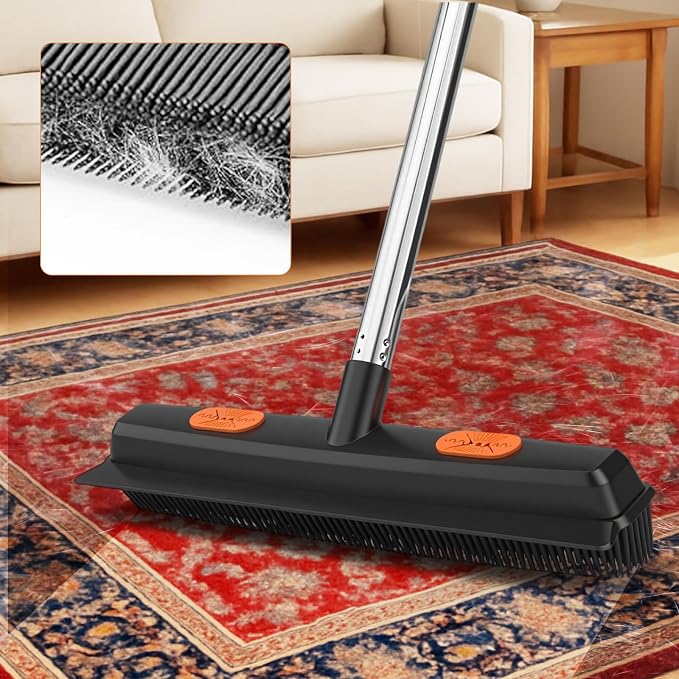 Pet Hair Removal Rubber Broom - Image 5