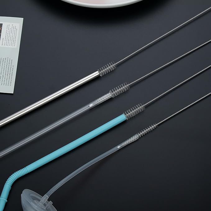 10Pack Straw Cleaner Brush- Long Stainless Steel Straw Brush - Image 4