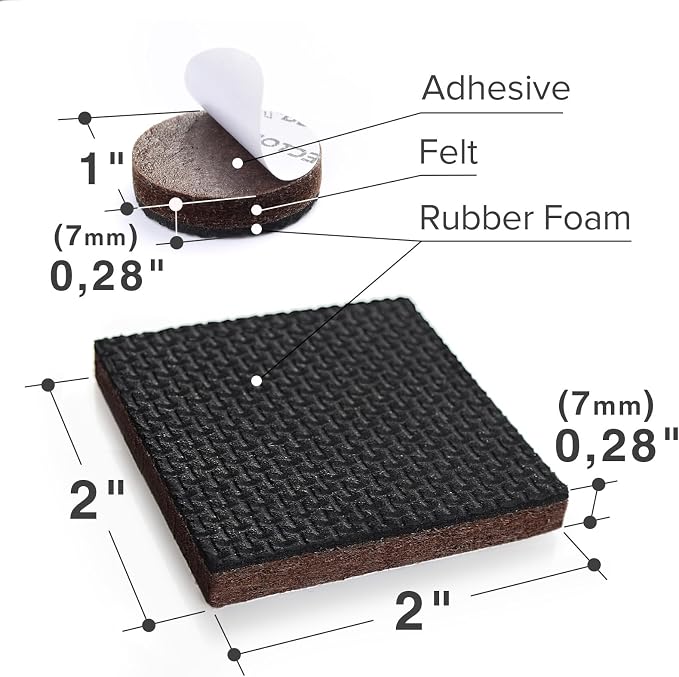 Non Slip Furniture Pads X-PROTECTOR 48 PCS - Image 3