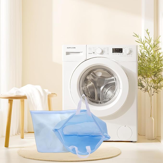 laundry bag with handles mesh laundry bags washing machine laundry totes travel - Image 5