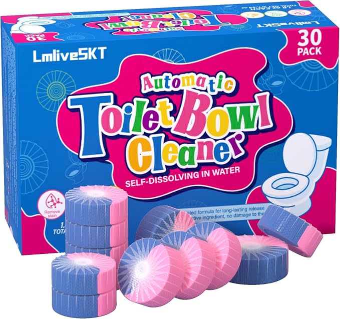 Automatic Toilet Bowl Cleaner Tablets, Prevents Stains & Odor, Safe by Unknown