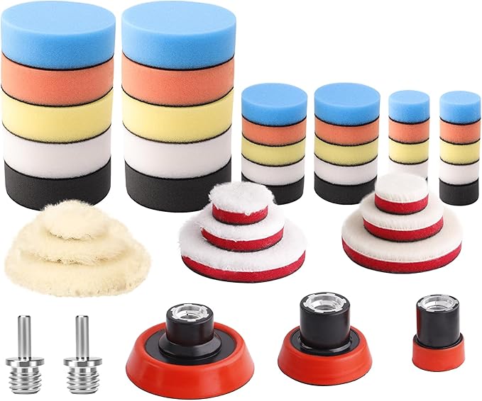 Car Foam Drill Polishing Pad Kit by ZFE
