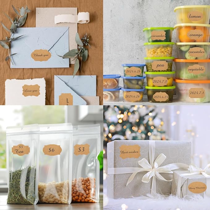 350 PCS Gift Tags Stickers Name Labels Stickers - Image 3