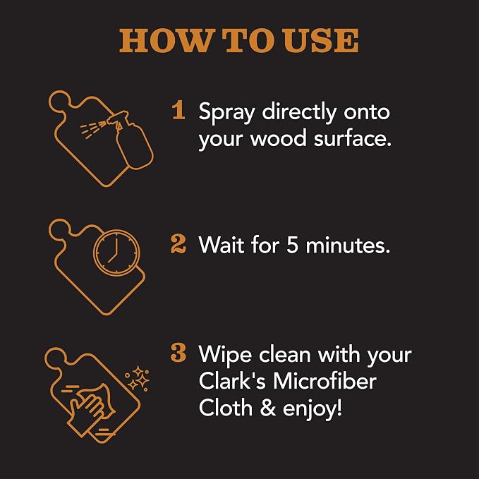 CLARK'S Natural Cutting Board Spray Cleaner, - Image 7