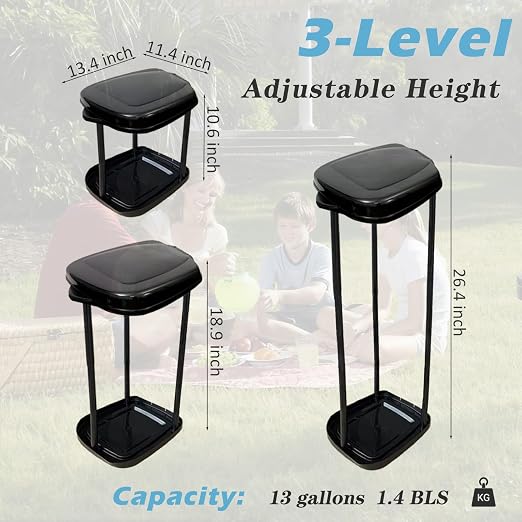 Collapsible Trash Bag Holder Portable Garbage Bin Holder Stand - Image 4