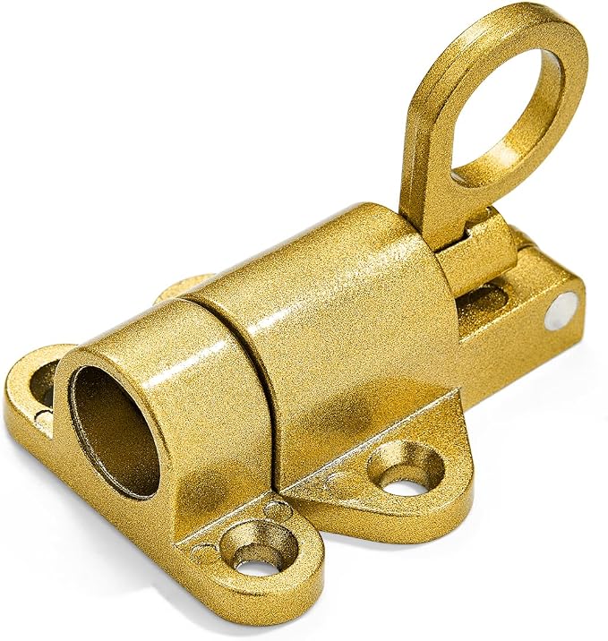 2 Packs Self-Closing Latches，Gold Spring Door Lock，Resilient Bolt Latch - Image 7
