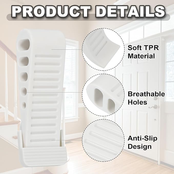 PATIKIL Rubber Door Stoppers for Bottom of Door, Door Wedge Stopper - Image 3