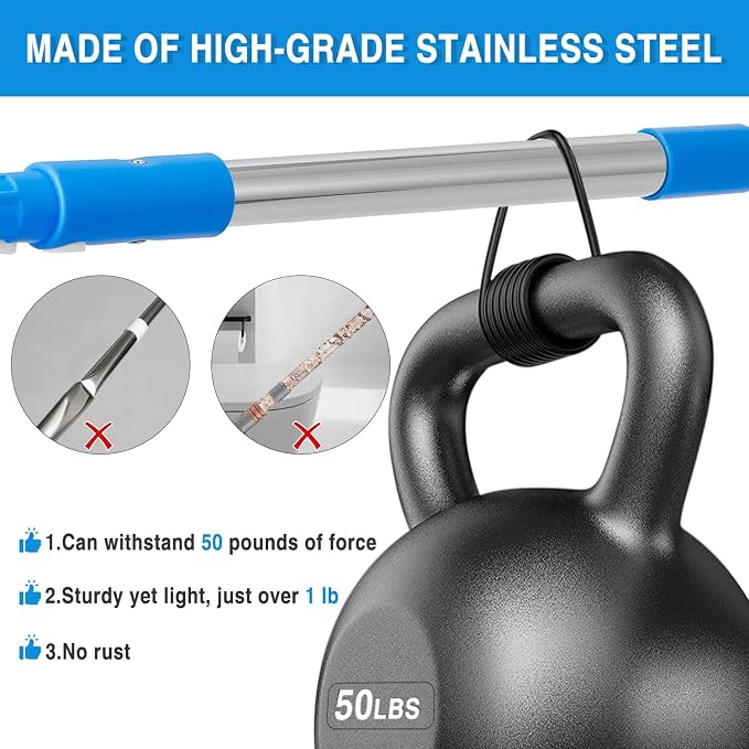 75'' Window Squeegee Cleaner Tool, Professional Window Cleaning Kit - Image 4