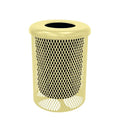 COATEDOUTDOORFURNITURE RFT-TXTSAND Heavy Duty Round Trash Receptacle by CoatedOutdoorFurniture