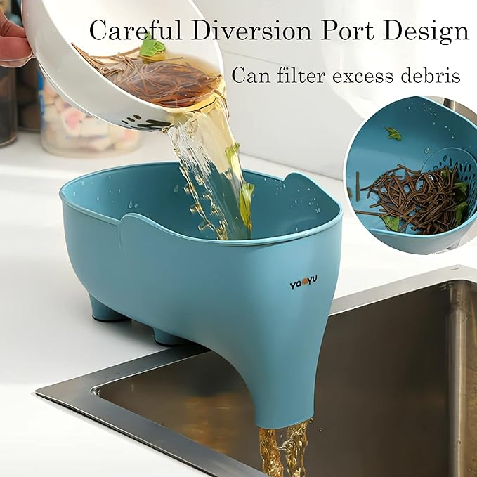 Vegetable Washing Basket with Elephant Drainage - Image 4