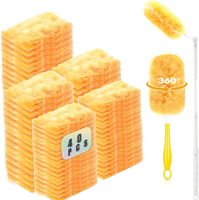 Duster Refills Compatible with Swiffer Duster, 360 Heavy Duty Multi Surface by Hlmsyurx