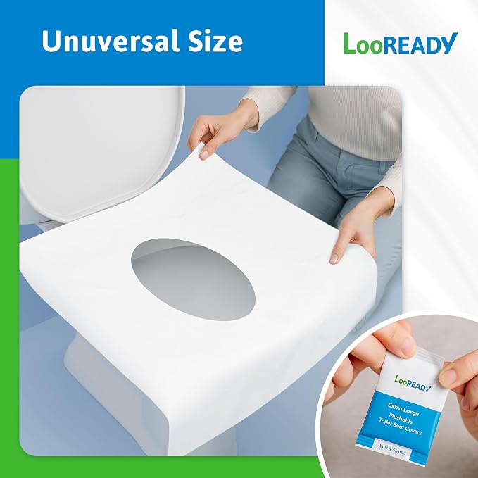 Individually Wrapped Toilet Seat Covers Disposable Flushable - Image 6