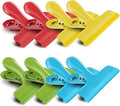 HOUSE AGAIN 8 Pack Stainless Steel Chip Bag Clips Covered by HOUSEAGAIN