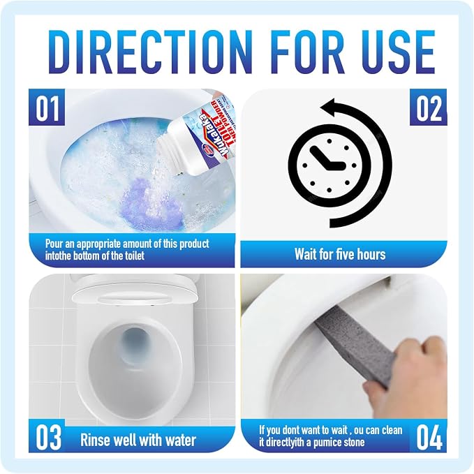 Pumice Stone for Toilet Cleaning Bowl Stick, Pumice Stone for Cleaning Hard - Image 2