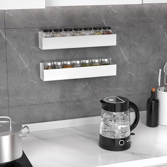 PMMASTO Adhesive Acrylic Spice Rack Organizer - Image 4