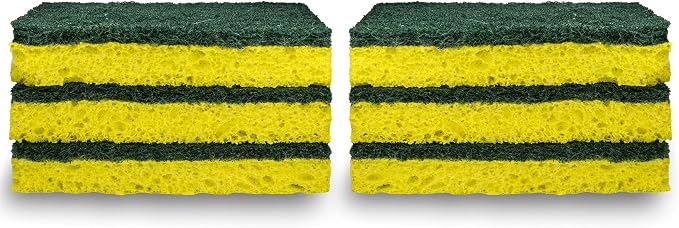 Amazon Basics Cleaning Sponges, Heavy Duty Scrub Sponges - Image 4