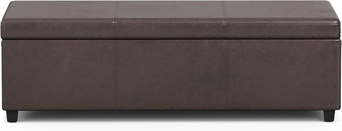 SIMPLIHOME Avalon 54 inch Wide Contemporary Rectangle Extra Large Storage - Image 5
