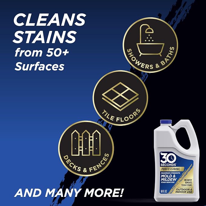 30 SECONDS Pro Mold and Mildew Stain Remover | Scrub Free | Brighter Results - Image 7