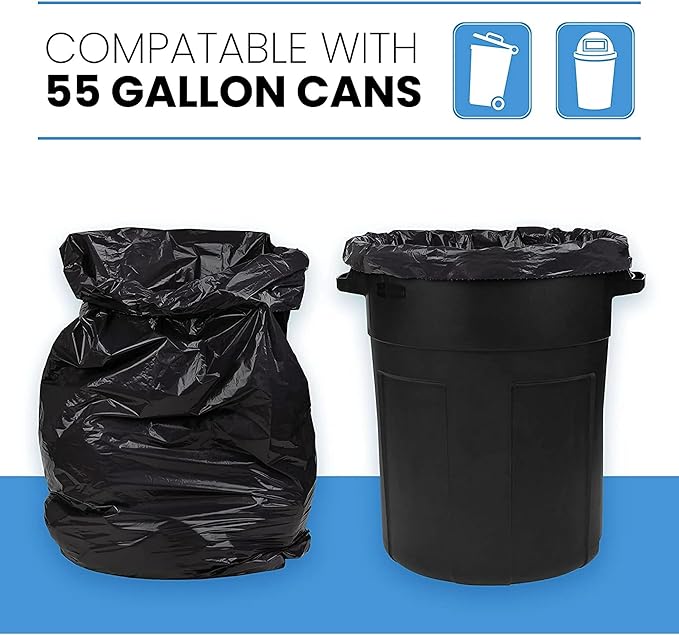 ToughBag 55 Gallon Trash Bags, 55-60 Gallon Trash Bags Heavy Duty - Image 3