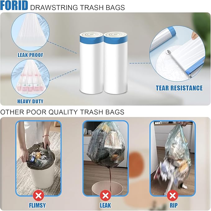 FORID Mini Drawstring Trash Bags - Image 4