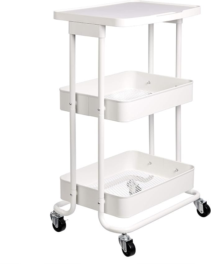 Amazon Basics 2-Tier Metal Kitchen/Utility Cart by AmazonBasics