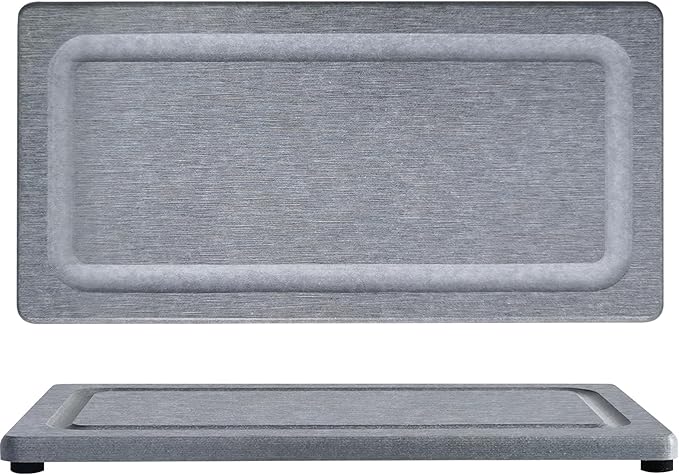 2 PCS Water Absorbing Stone Trays by Unknown