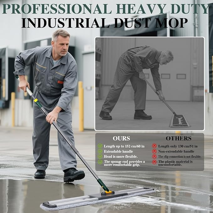 36" Commercial Mop, Masthome Heavy Duty Industrial Mop - Image 3