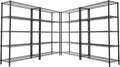 Storage Shelves, 5-Tier Adjustable Metal Industrial Utility Shelf Rack by Unknown