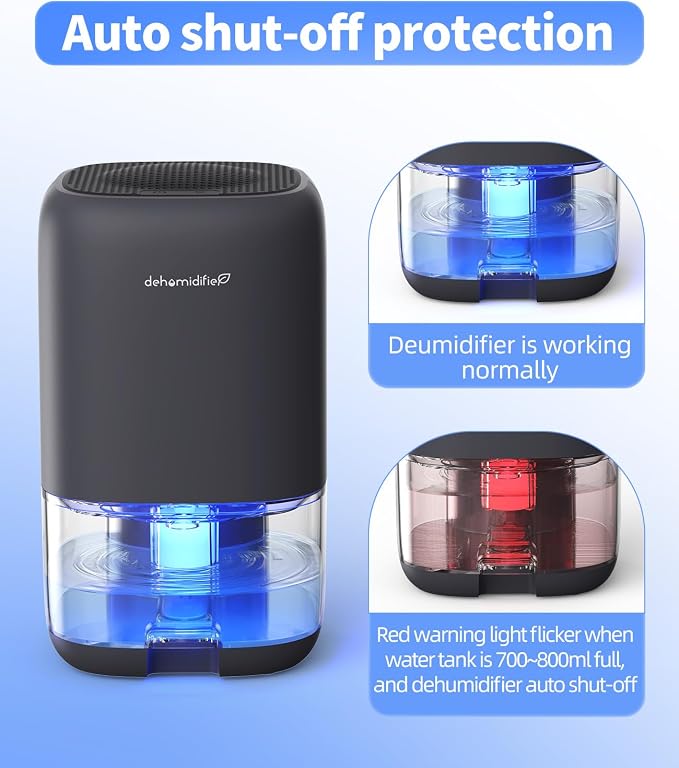TABYIK Small Dehumidifier for Bedroom, Portable Dehumidifiers for Home - Image 4