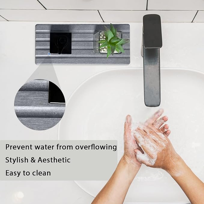 Set of 3 Diatomite Hand Soap Holder, Water Absorbing Stone Tray - Image 6