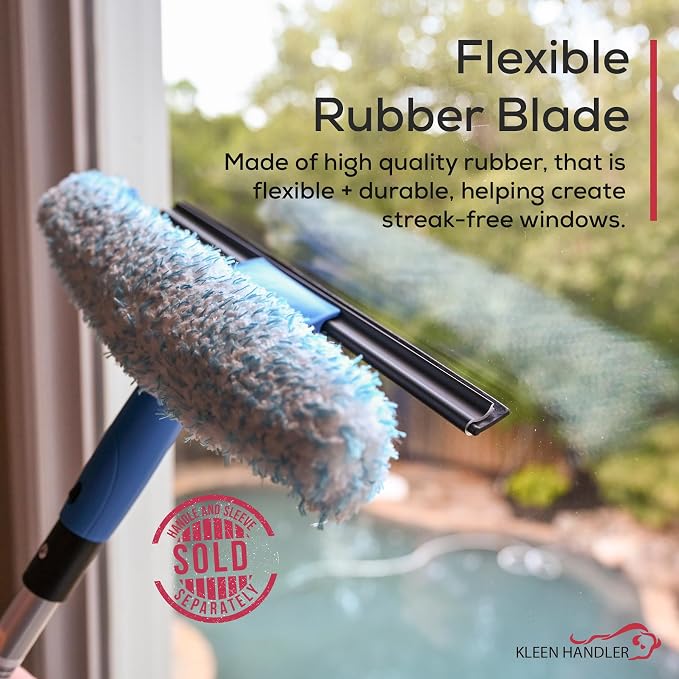 Kleen Handler 14” Window Washing Squeegee Blades, Replacement Blades - Image 2