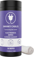 Screen Cleaner Wipes: Electronic Wipes by SWANKYCABLES