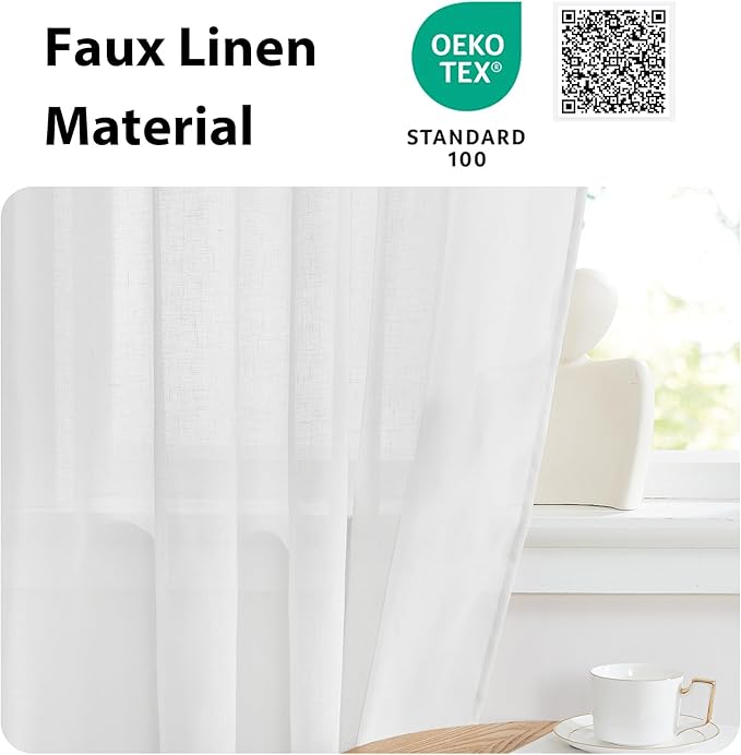 NICETOWN Sheer Door Curtain, Side Curtains - Image 6