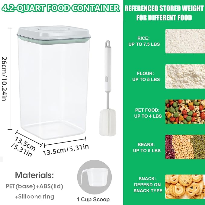 Airtight Flour Rice Storage Container - Image 3