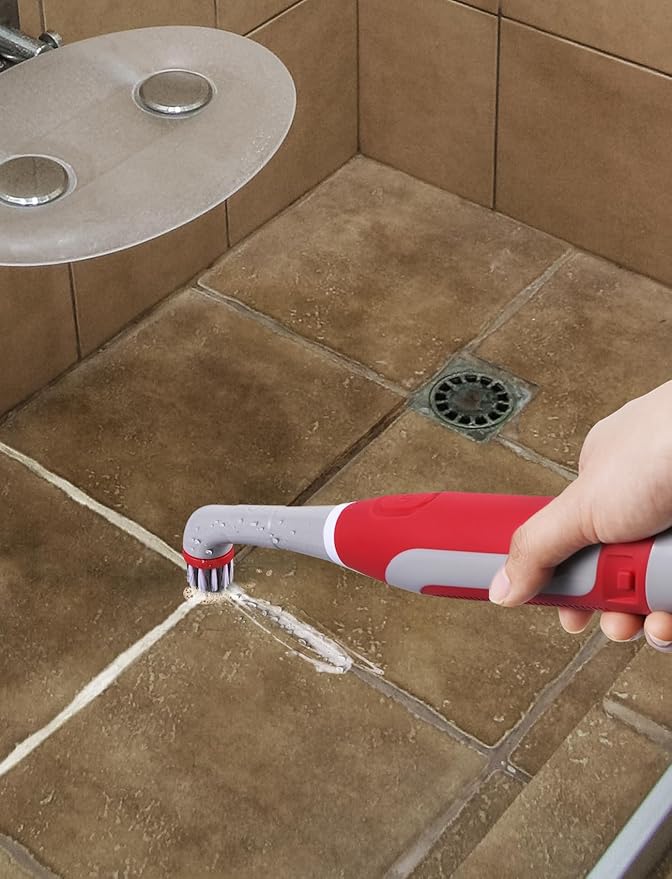 Sweepulire Electric Grout Brush, Battery Operated Power Scrubber - Image 9