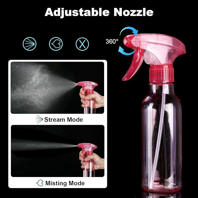 Cosywell 4 Pack Plastic Spray Bottles 8.8oz/260ml Empty Spray Bottle - Image 3