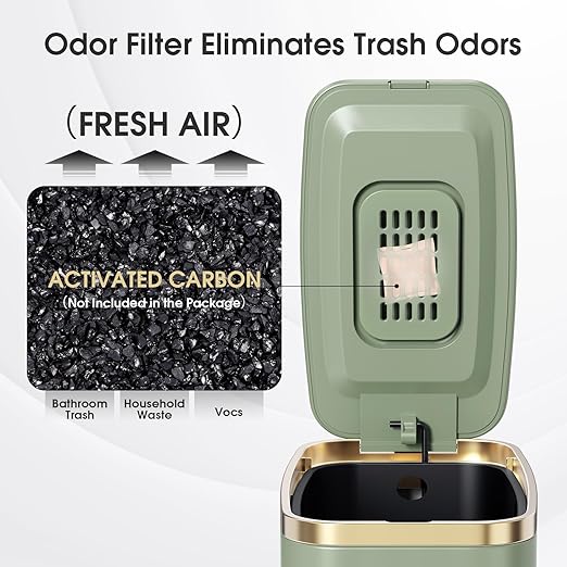 CEROELDA Small Bathroom Trash Can - Image 3