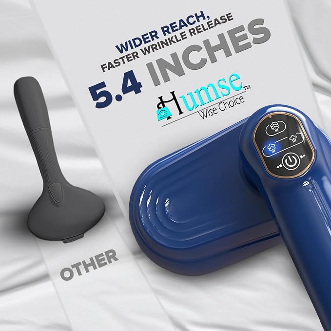 Humse Portable Steamer for Clothes – 2 in 1 Travel Steamer Iron For Clothes - Image 4