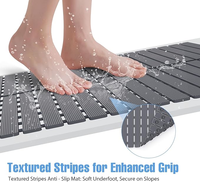 Shower Mat Non-Slip Bath Mat for Tub Floor & Stall - Image 2