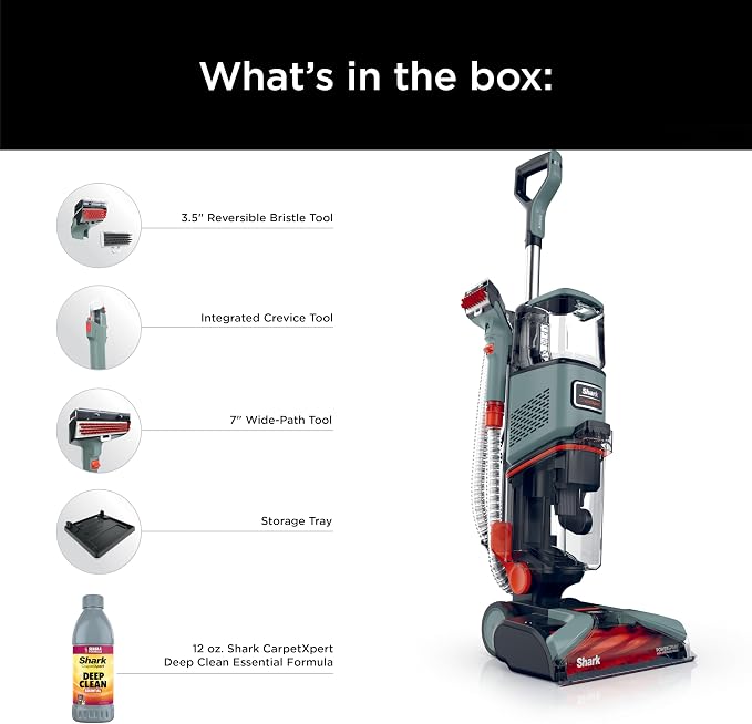 Shark CarpetXpert Upright Carpet, Area Rug & Upholstery Cleaner, Built-In Spot - Image 9