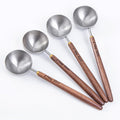 4PCS Wood Scoops for Jars Wooden Scoops for Canisters 2Tbsp Measuring Spoons by MediterraneanFoodExperience