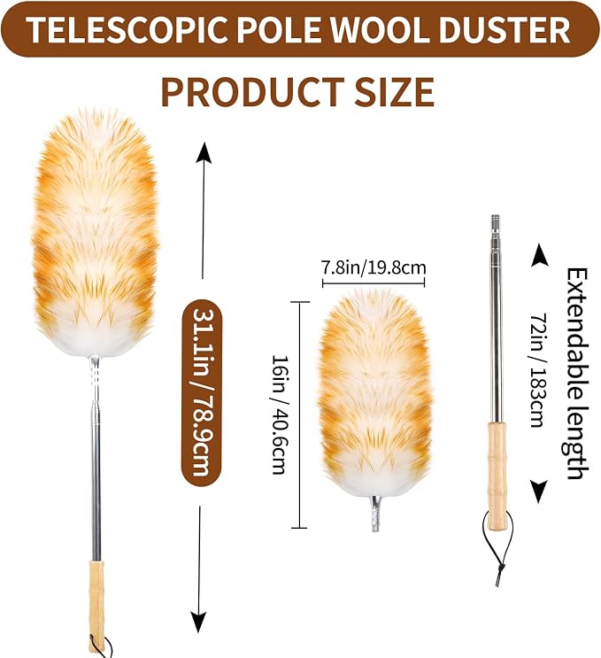 Lambswool Duster for Cleaning - Image 2