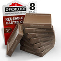 Furniture Cups X-PROTECTOR – 3" Caster Cups 8 PCS – Premium Furniture Coasters by X-Protector