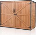 Aivituvin Outdoor Storage Cabinet Trash Can Storage Shed Upgraded by Aivituvin