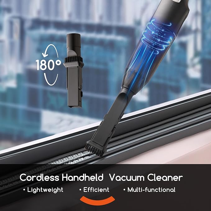Cordless Stick/Handheld Vacuum Cleaner, 10-17Kpa 2-Level Powerful Suction - Image 4